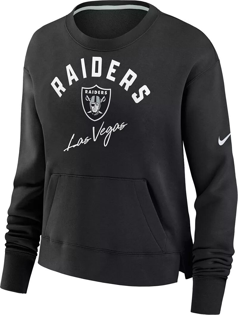 

Черные укороченные кроссовки с высокими бедрами Nike Las Vegas Raiders Arch Team