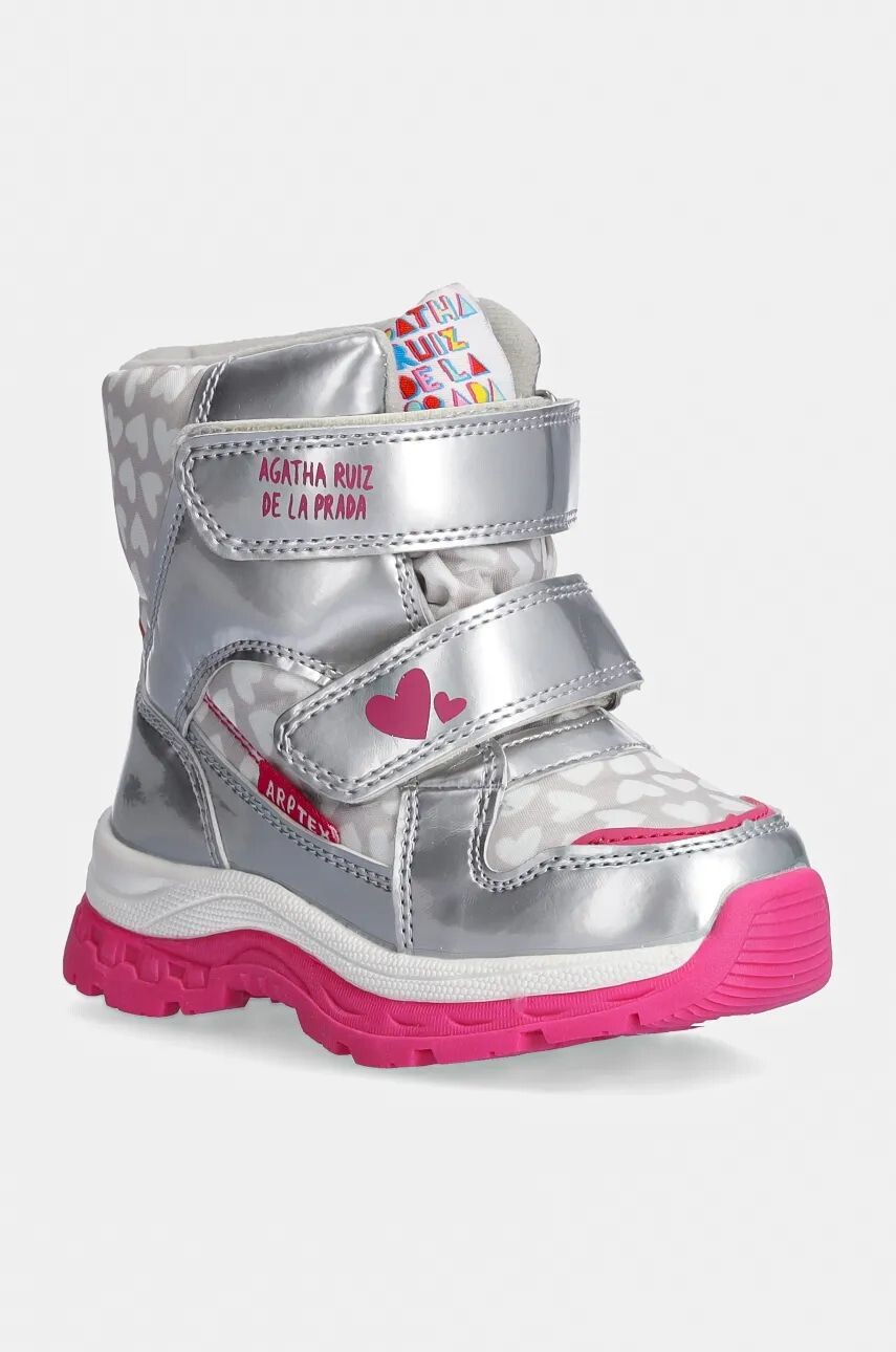 

Замшевые туфли Agatha Ruiz de la Prada для детей, серебряный