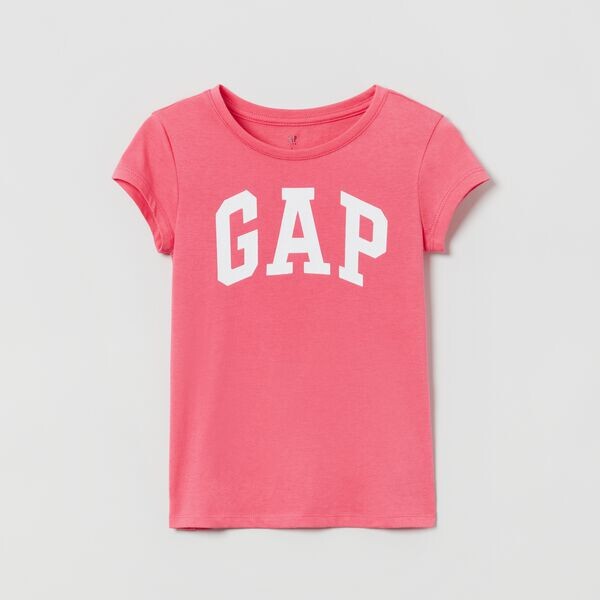 

Футболка из хлопка с логотипом Gap, розовый