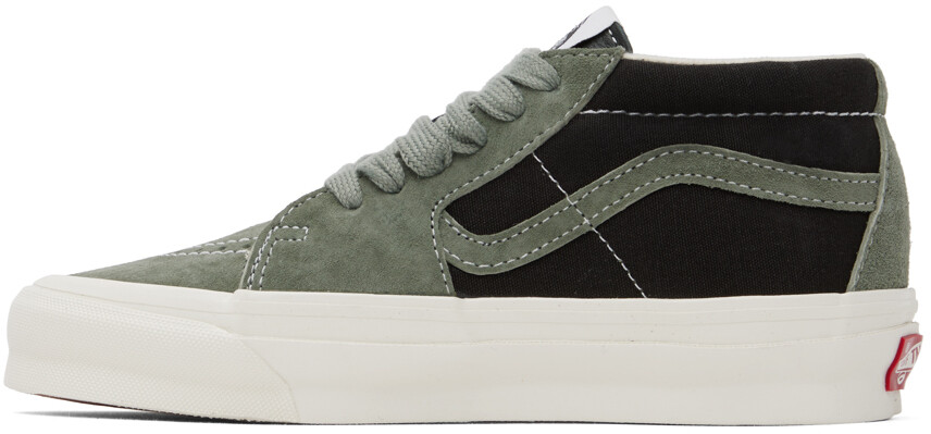 

Зелено-черные кроссовки Vault OG SK8-Mid LX Vans