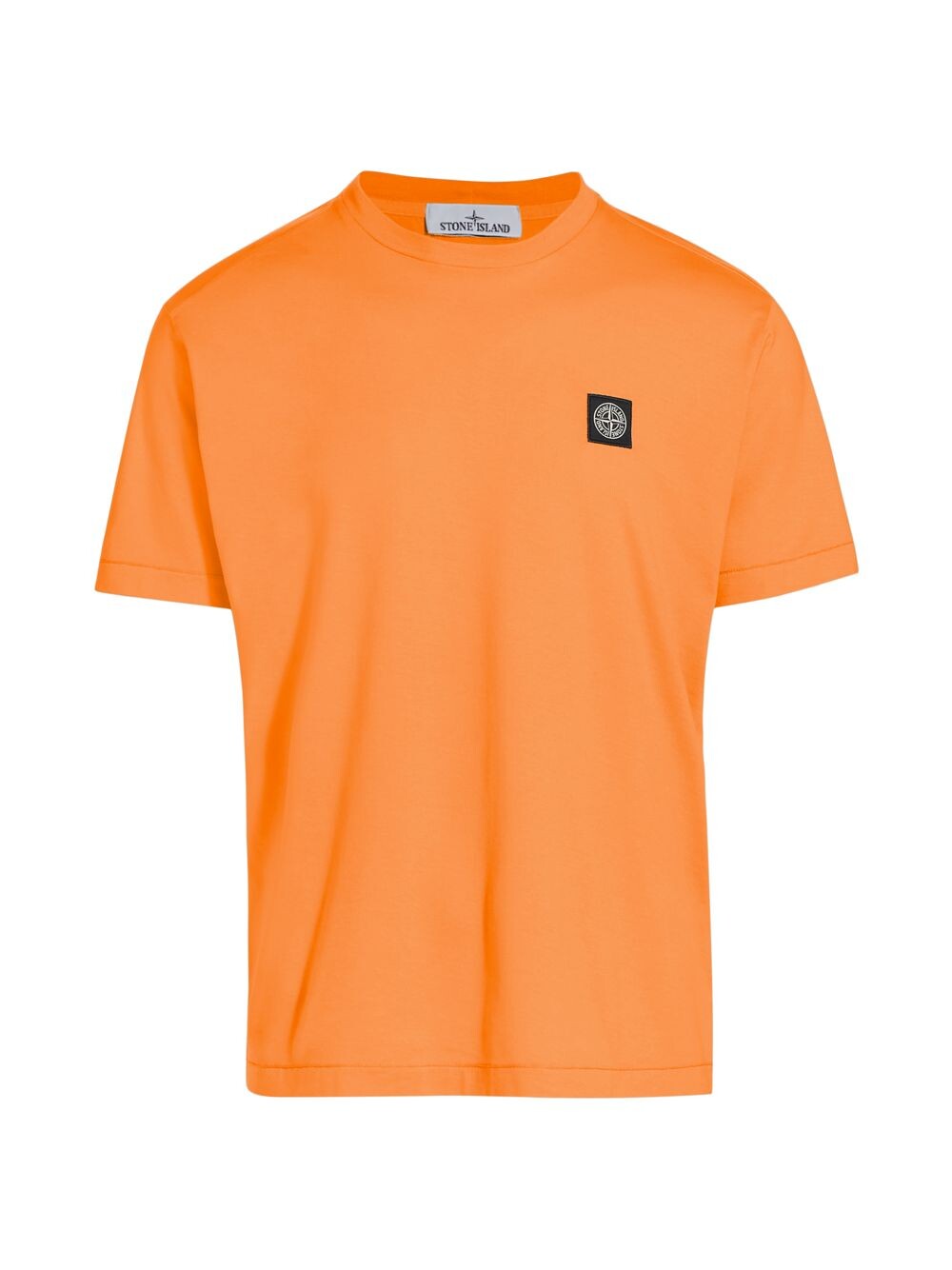 

Хлопковая футболка с круглым вырезом Stone Island, оранжевый