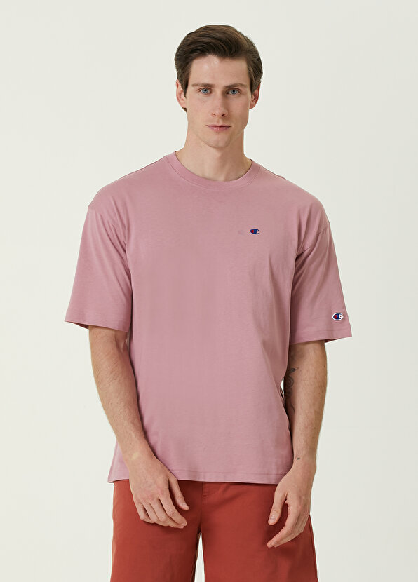 цена Розовая футболка с логотипом Champion