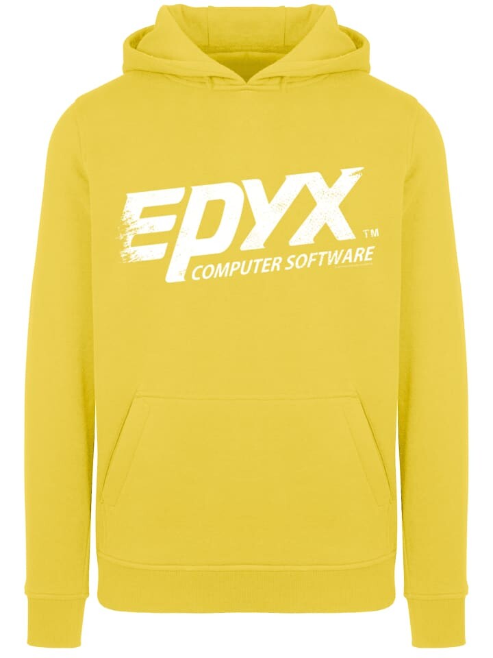 

Пуловер F4NT4STIC EPYX Computer Software White Retro Gaming, цвет taxi yellow
