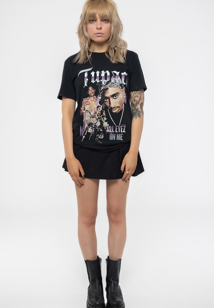 

Футболка с принтом TUPAC ALL EYEZ BLUE HOMAGE Paradiso Clothing, черный