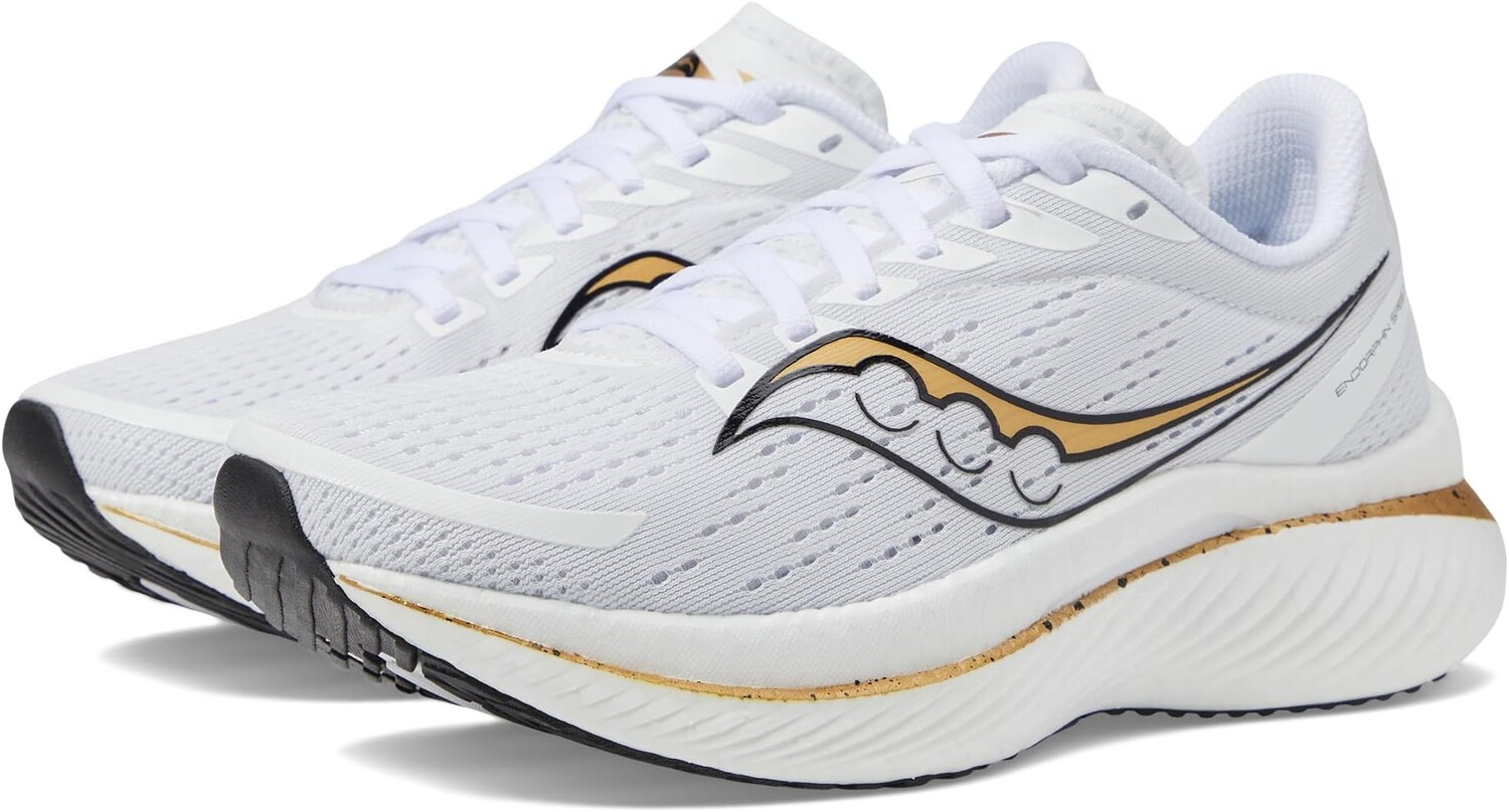 

Кроссовки Endorphin Speed 3 Saucony, цвет White/Gold, Белый