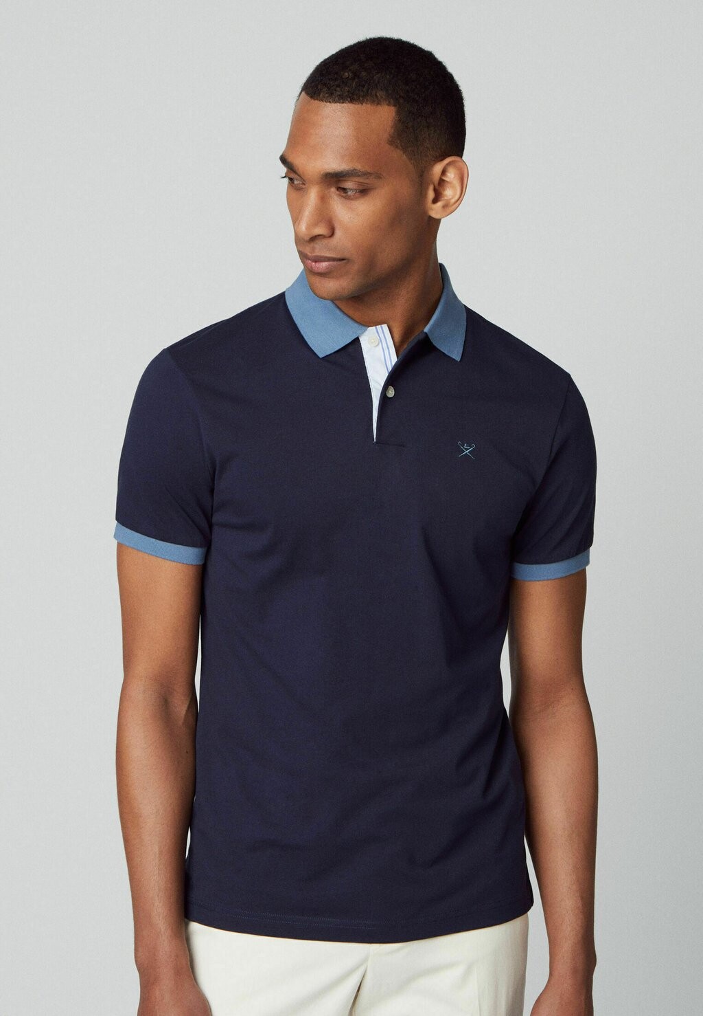 

Рубашка-поло SELVEDGE PLACKET Hackett London, цвет navy