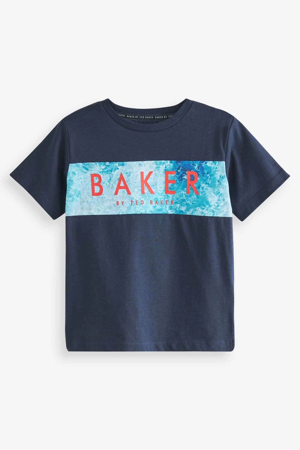 

Темно-синяя футболка с графикой Baker by Ted Baker, синий
