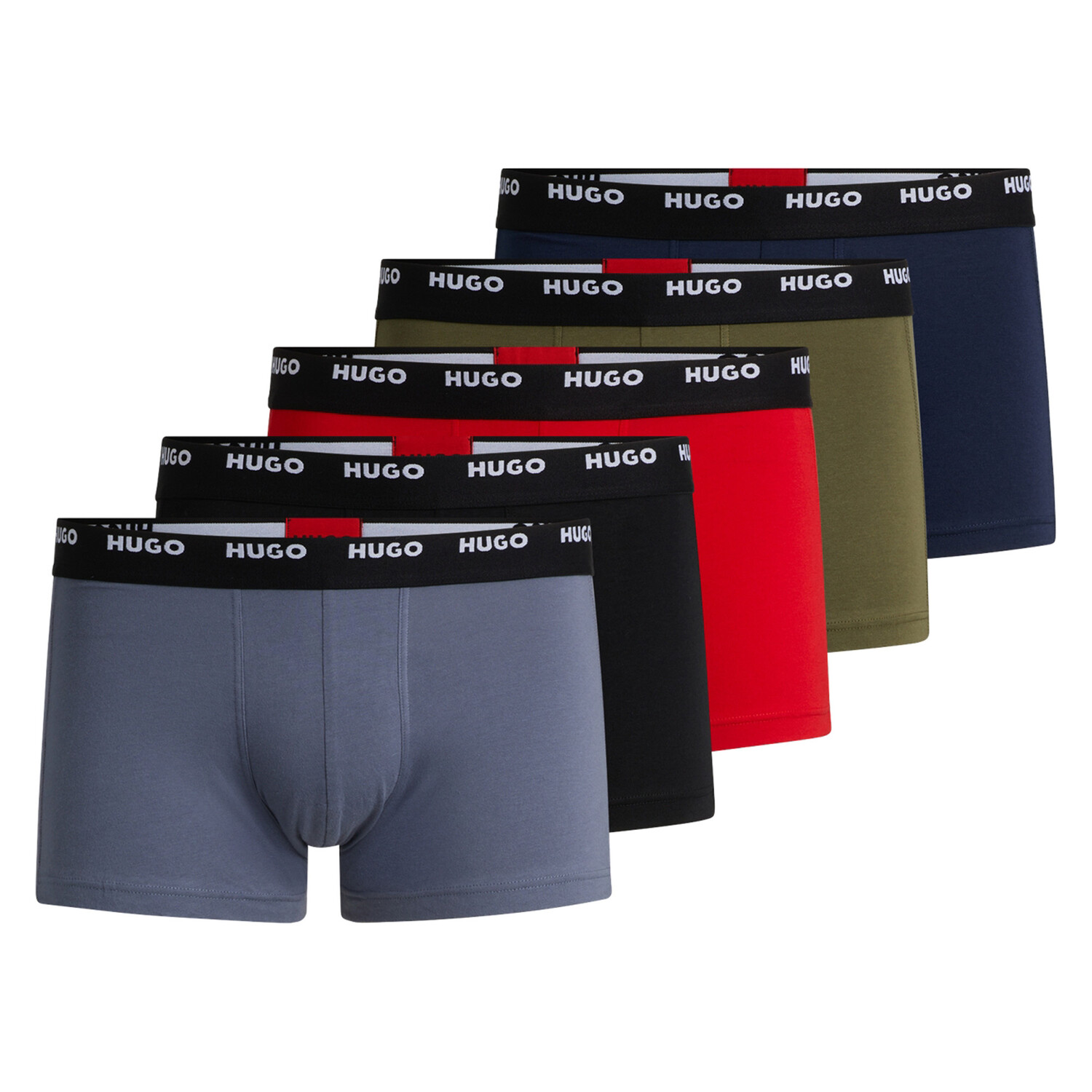 

Боксеры HUGO Boxershort 5 шт, цвет Blau/Schwarz/Rot/Grün