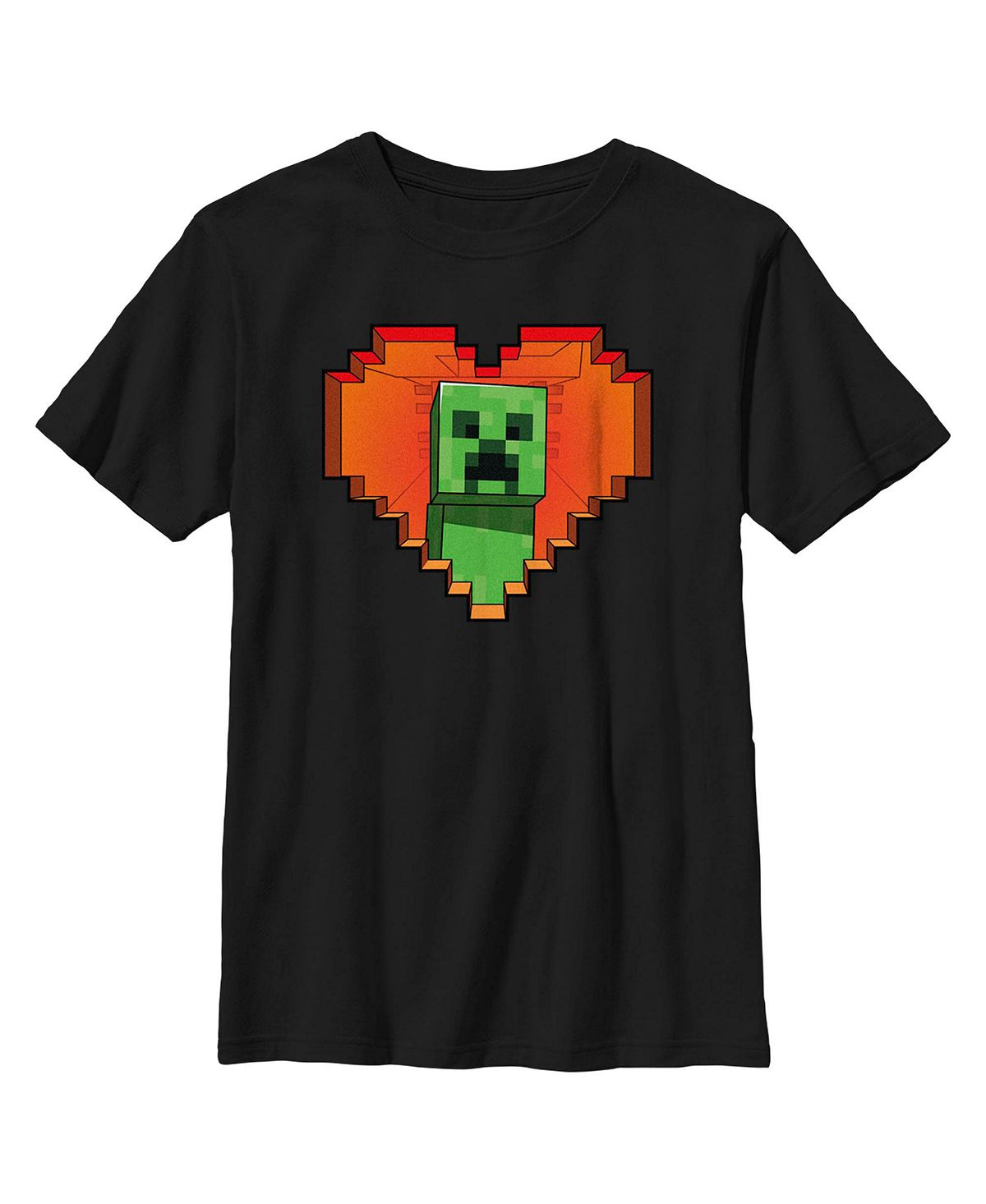 

Детская футболка Minecraft с изображением Creeper Heart для мальчиков ко Дню святого Валентина Microsoft