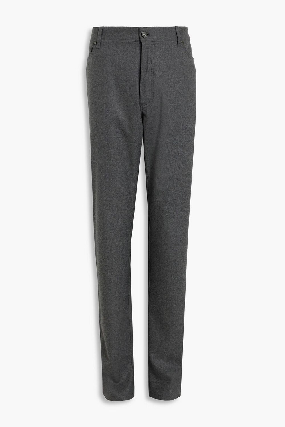 

Фланелевые брюки из смесовой шерсти ZEGNA, антрацит, Серый
