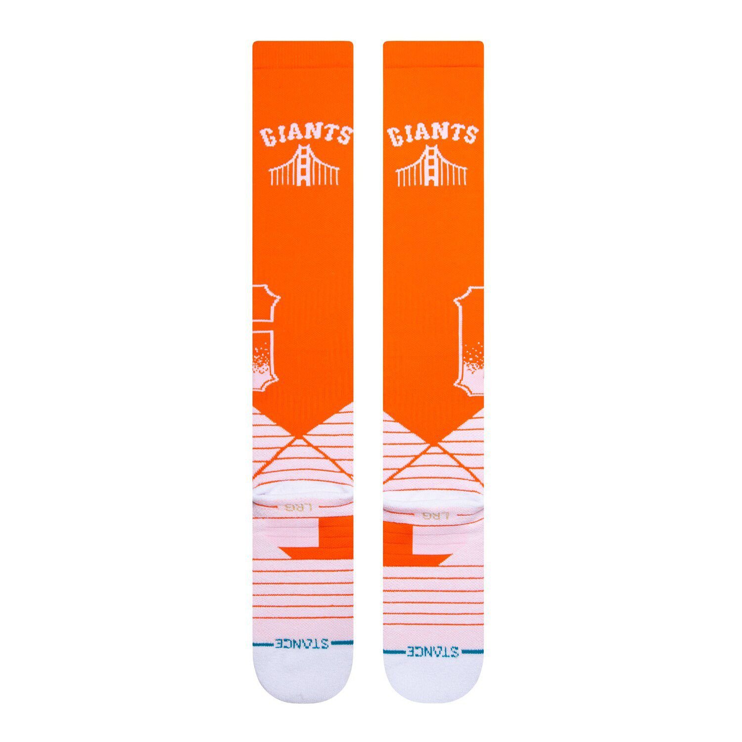 

Мужские носки Stance Orange San Francisco Giants 2021 City Connect поверх икр