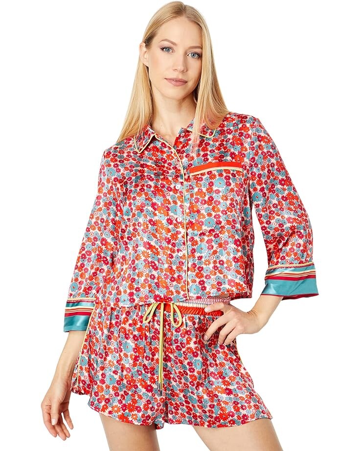

Пижамный комплект Free People Pillow Talk PJ Set, цвет Poppy Combo