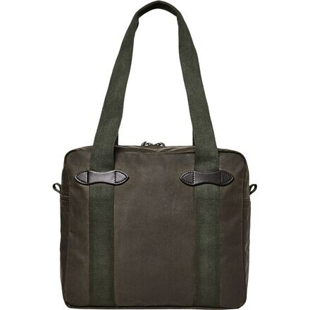 

Сумка-тоут из жестяной ткани + молния Filson, цвет Otter Green