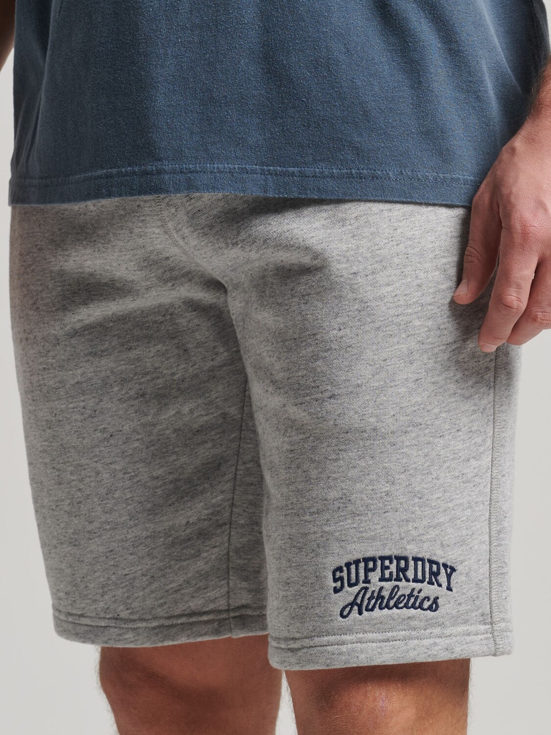 

Спортивные шорты Superdry Vintage Gym, спортивный серый меланж