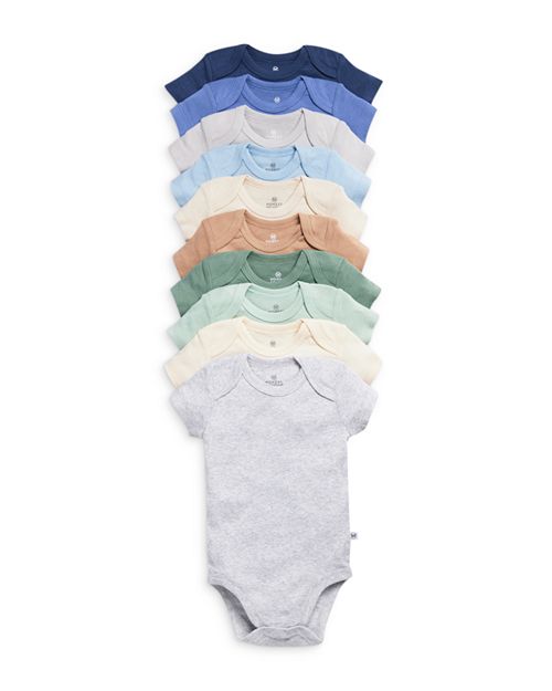 Набор из 10 боди с короткими рукавами для мальчиков — для малышей Honest Baby, цвет Multi