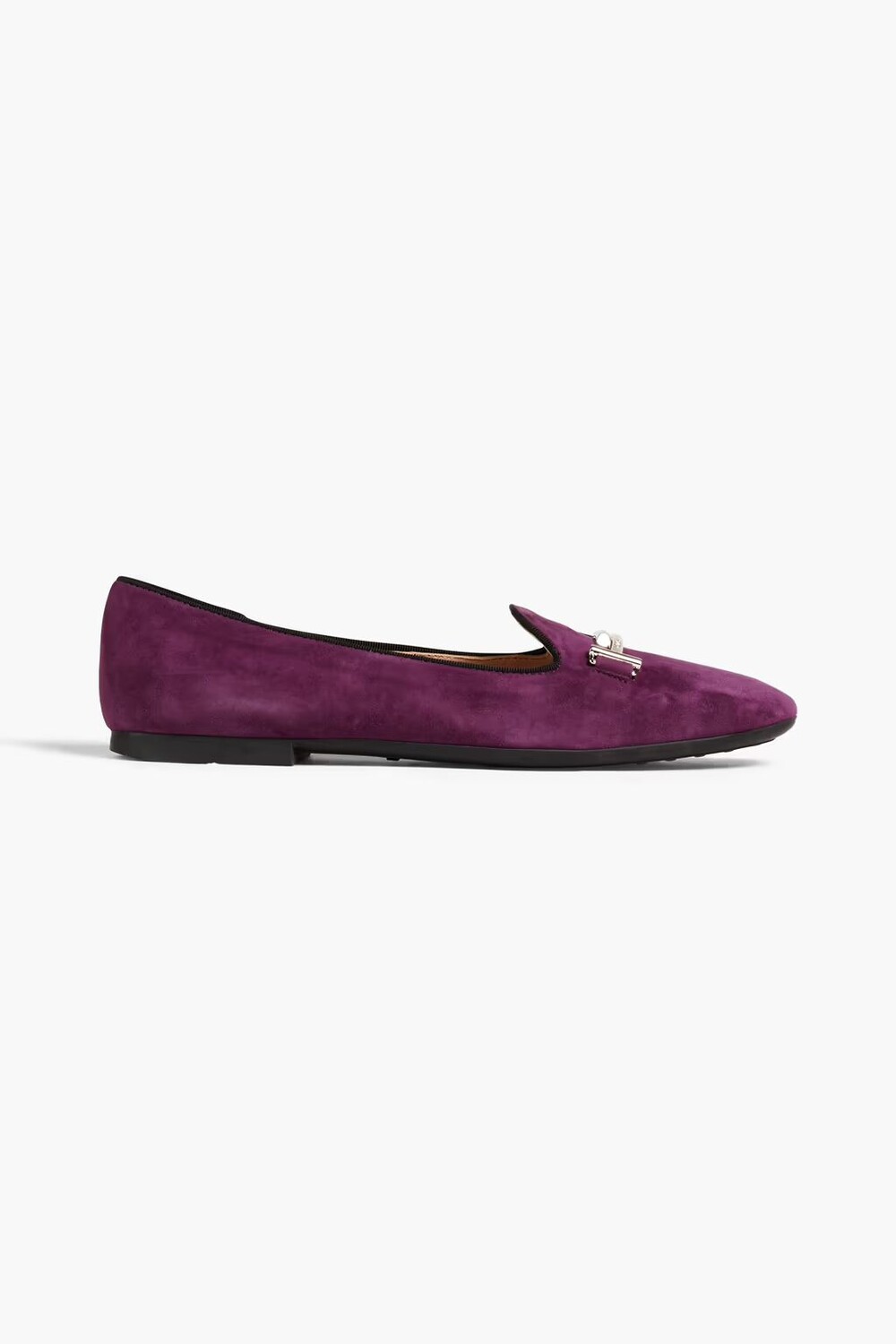 

Замшевые лоферы Double T Tod'S, фиолетовый