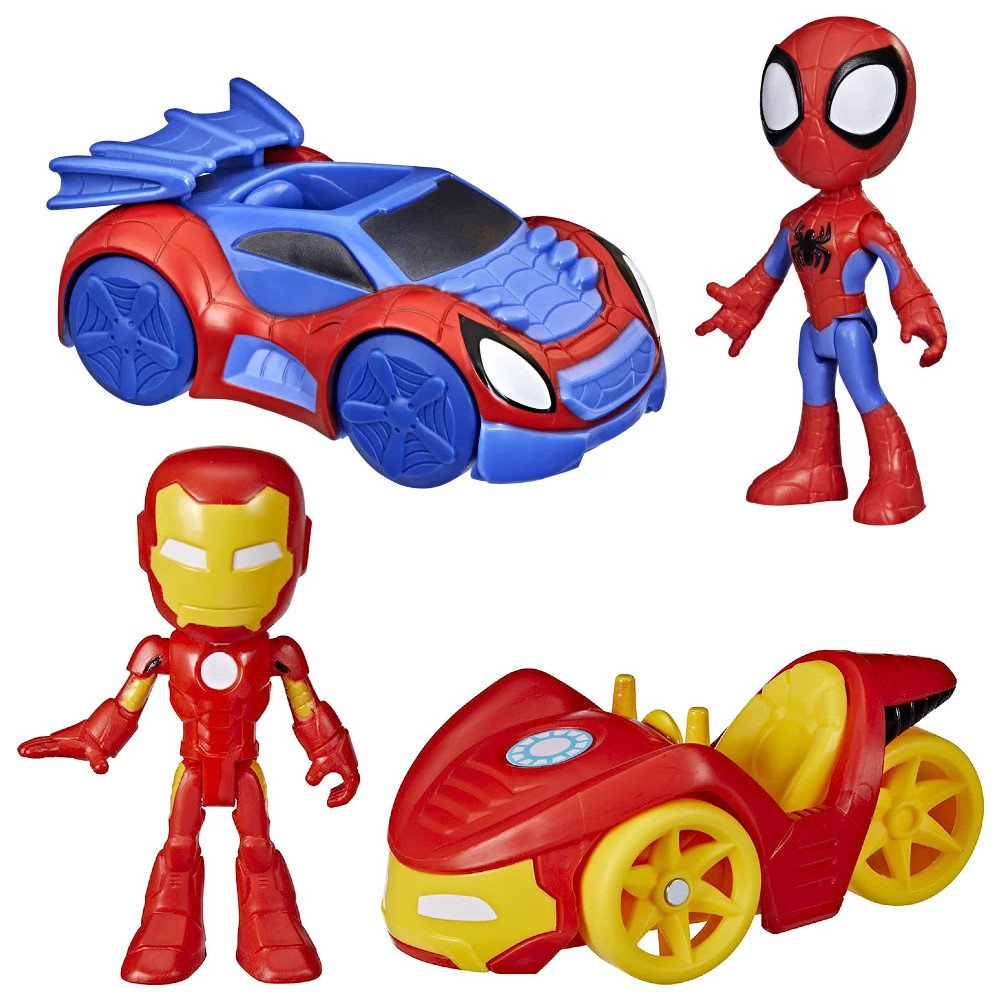 

Набор Marvel Spidey and Super Buddies: Железный человек с автомобилем F3922 + Спайди с автомобилем F19440 Inna marka