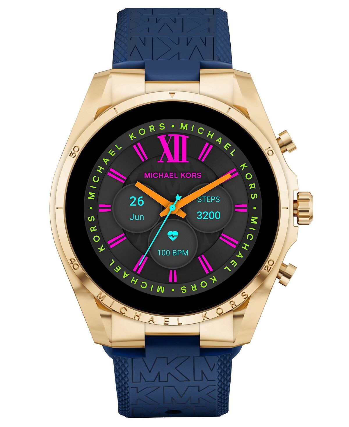 

Унисекс умные часы Bradshaw Gen 6, темно-синие силиконовые, 44 мм Michael Kors