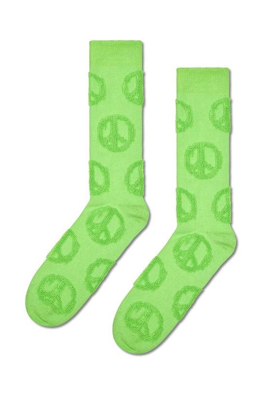 

Носок Terry со знаком мира Happy Socks, зеленый