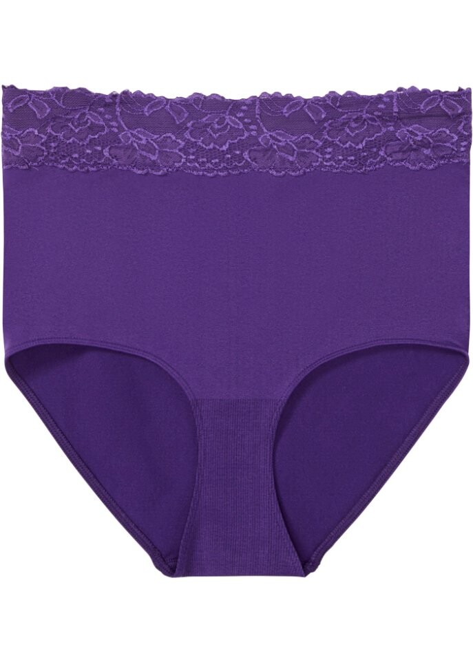 

Бесшовные трусы feel comfort с кружевом на талии Bpc Bonprix Collection, фиолетовый