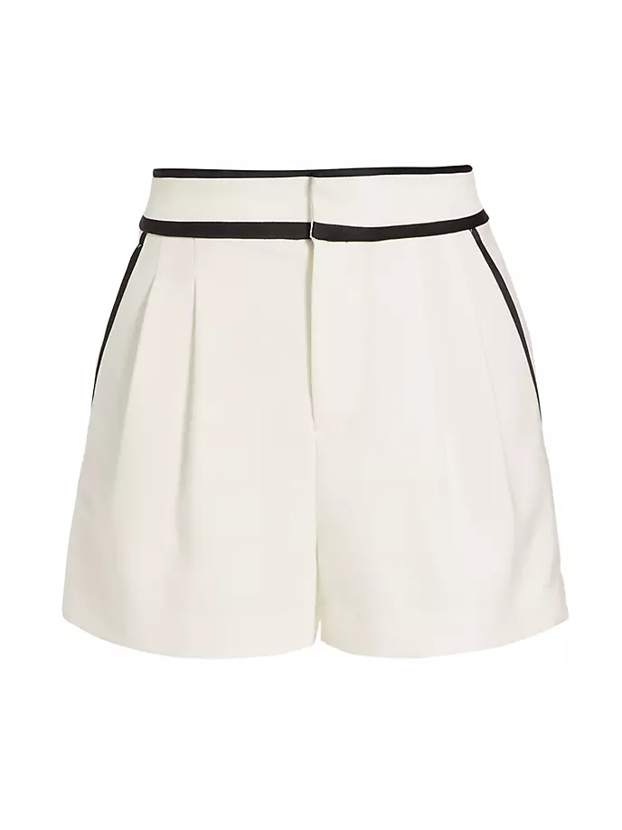 

Esta плиссированные шорты с кончиками Alice + Olivia, черный