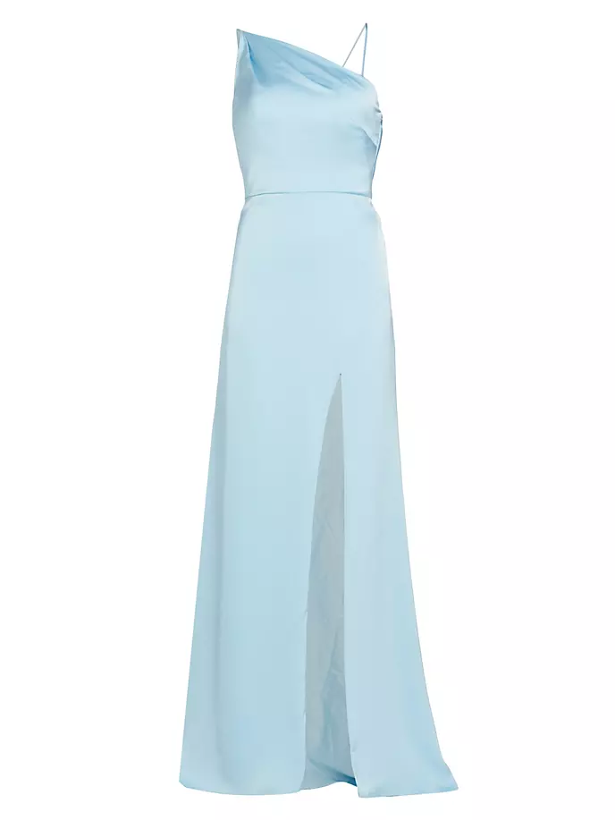 Платье «русалка» на одно плечо Van Vera Wang Bride, цвет pale blue