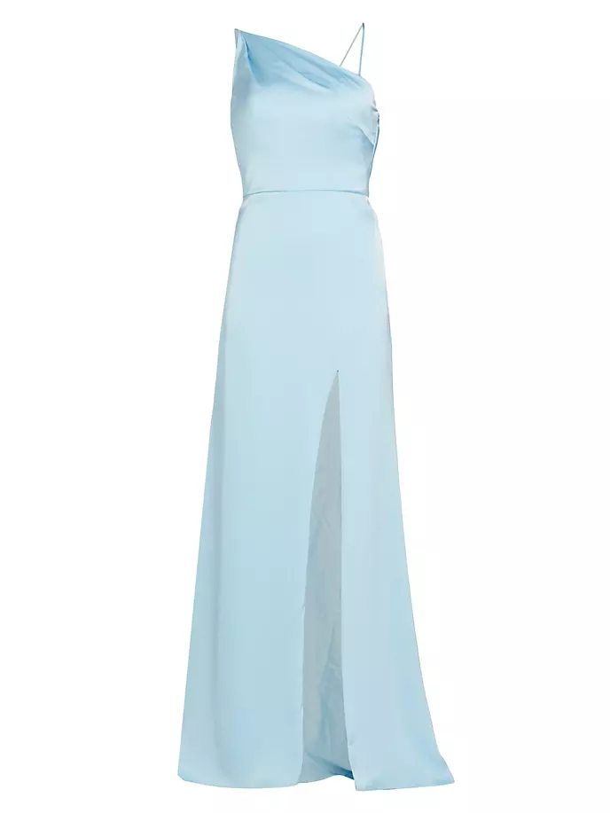 

Платье «русалка» на одно плечо Van Vera Wang Bride, цвет pale blue