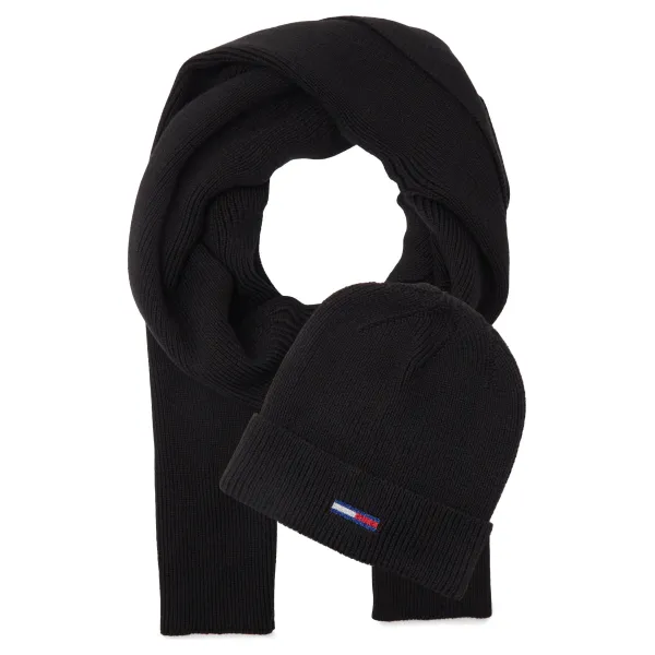 

Шарф + шапка с флагом tjw Tommy Hilfiger, черный