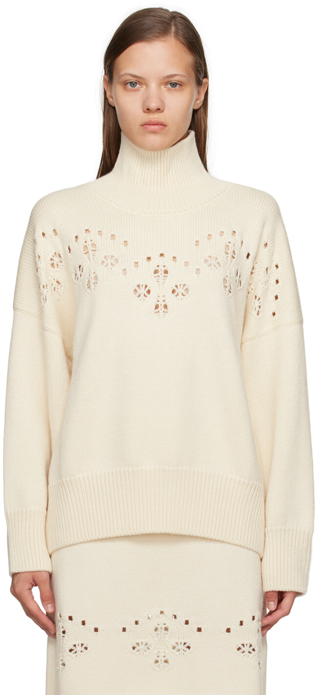 

Chloe Off-White Щедрая водолазка