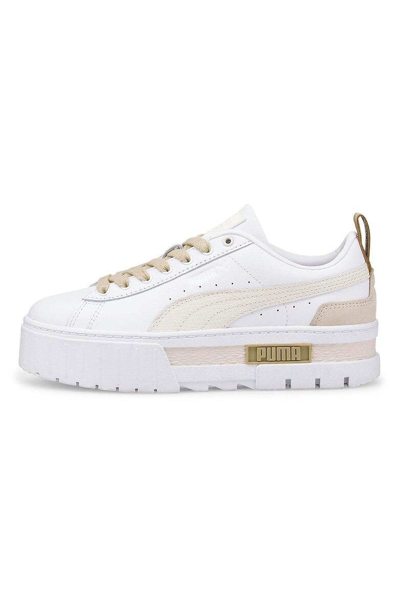 

Кожаные кроссовки Mayze Luxe на плоской платформе Puma, белый