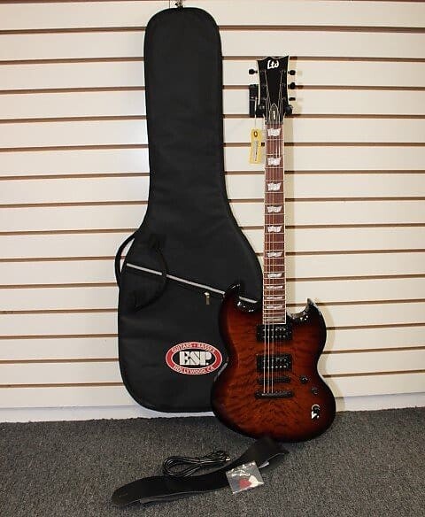 

Электрогитара ESP LTD Viper Bundle 256QM Electric Guitar Dark Brown