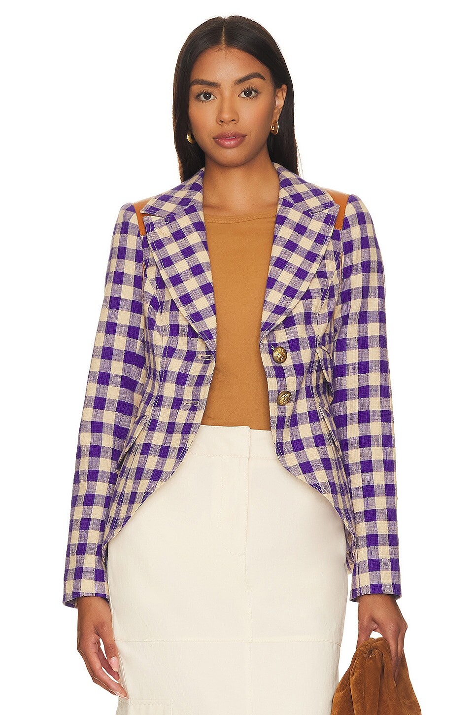 

Блейзер Smythe Rifle Patch Equestrian, цвет Violet Check