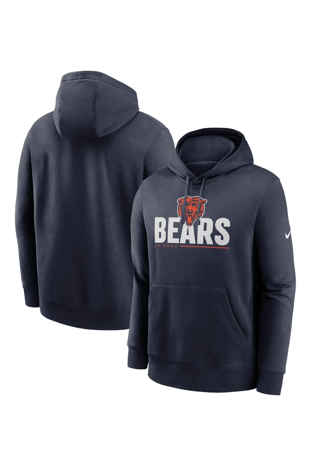 

Флисовая худи Nike Chicago Bears Team Impact Club Nike, синий