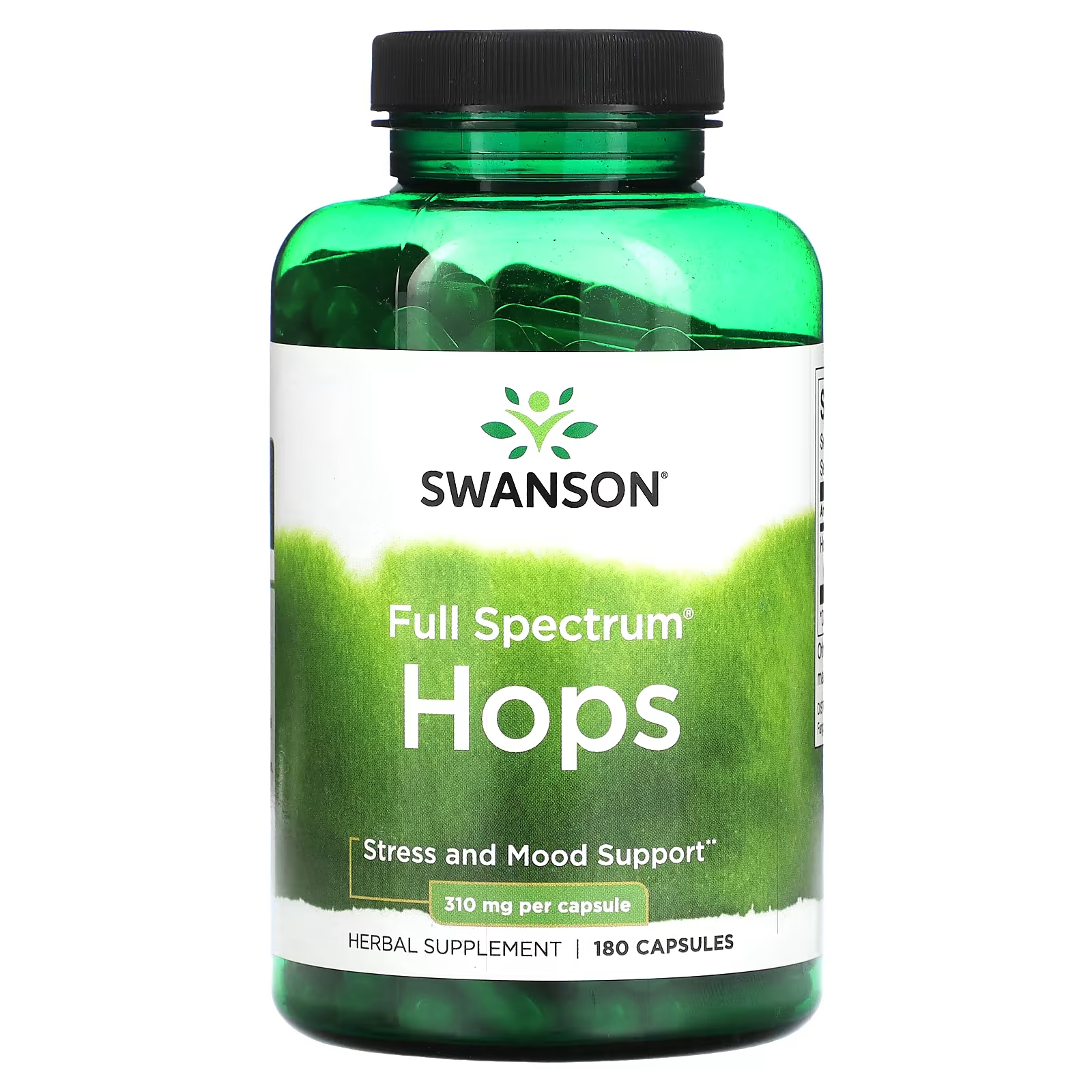 цена Растительная добавка Swanson Full Spectrum Hops 310 мг, 180 капсул
