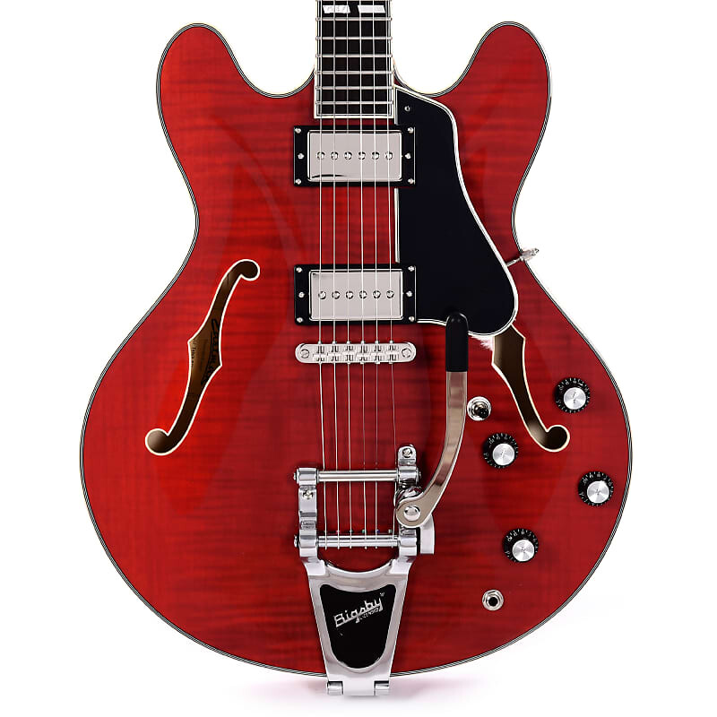 

Электрогитара Eastman T486B Thinline Red w/Seymour Duncan Pickups & Bigsby
