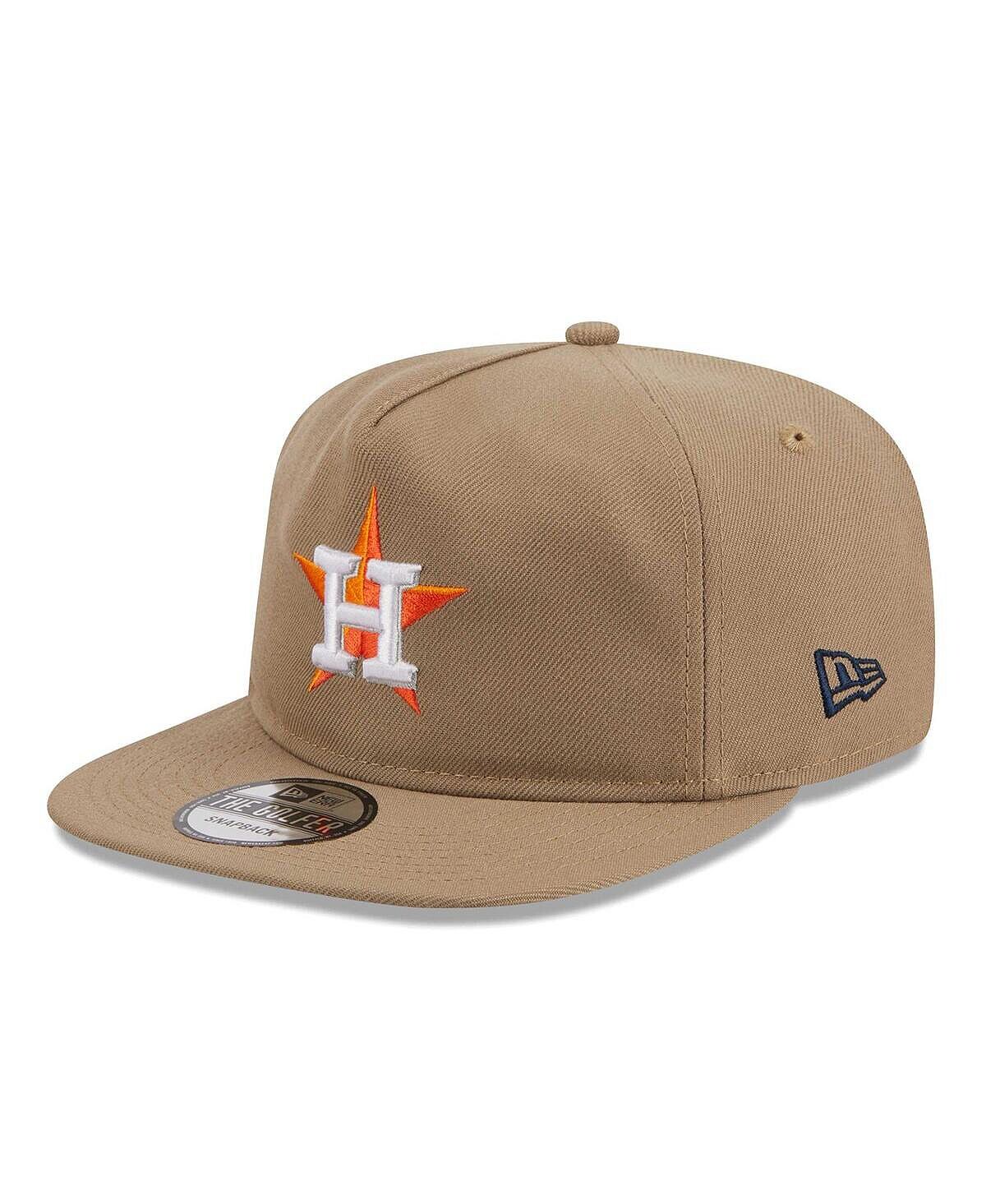 

Мужская регулируемая кепка цвета хаки Houston Astros Golfer New Era