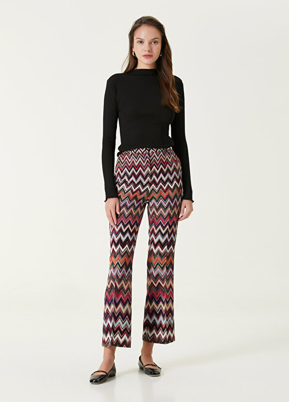 

Розовые брюки с зигзагообразным узором Missoni, Розовый