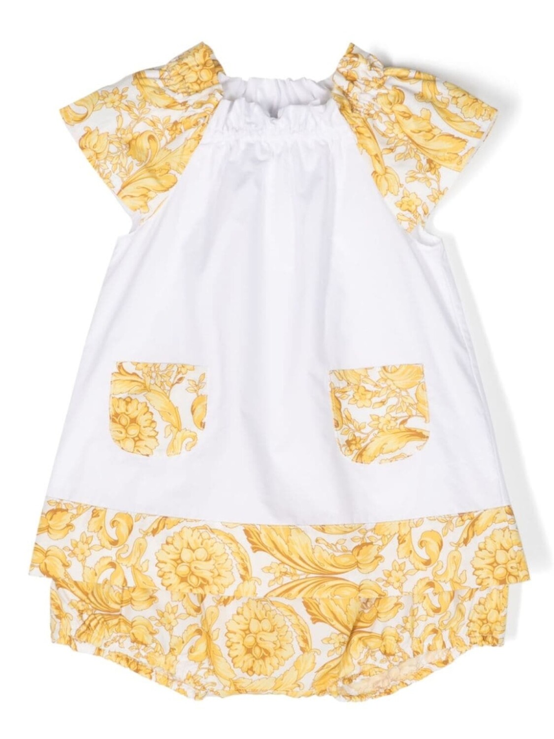 

Versace Kids платье с принтом Barocco, белый
