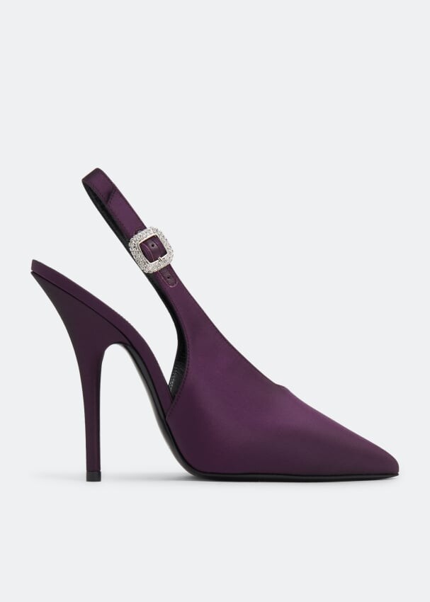 

Туфли Saint Laurent Yasmeen Slingback, фиолетовый