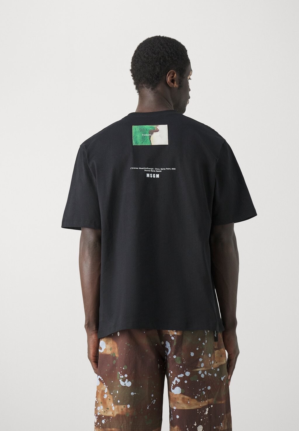

Футболка с принтом MSGM, цвет black