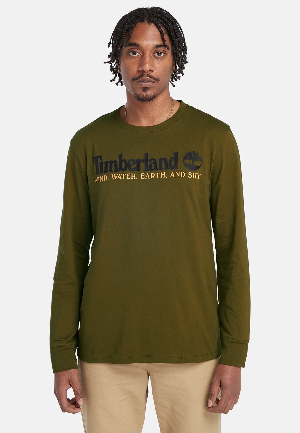 

Футболка с длинным рукавом Wwes Ls Tee Timberland, цвет dark olive