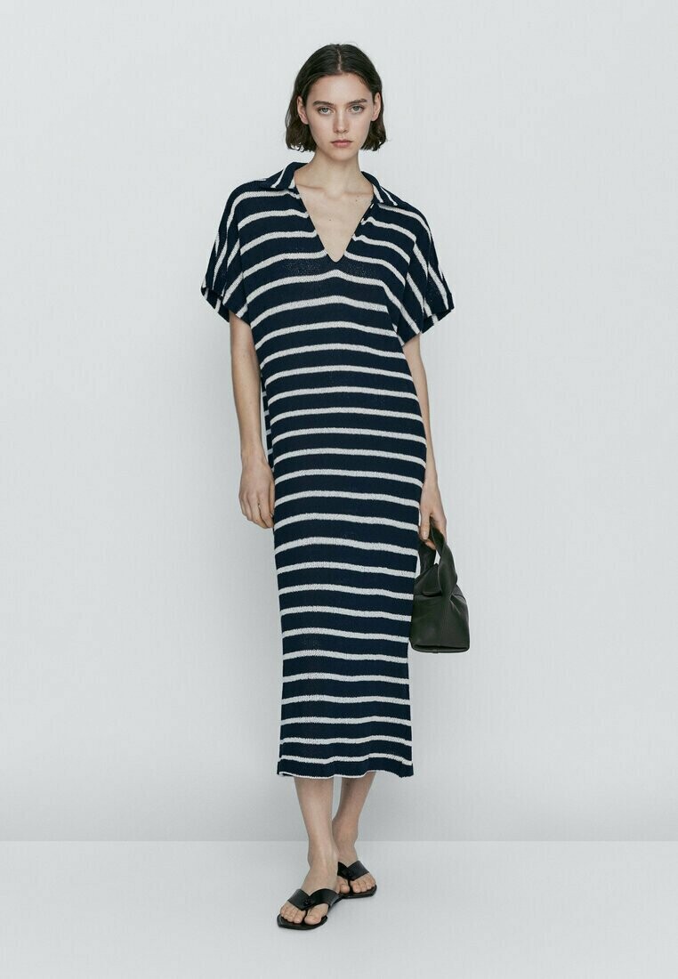 

Платье-джемпер Massimo Dutti, темно-синий
