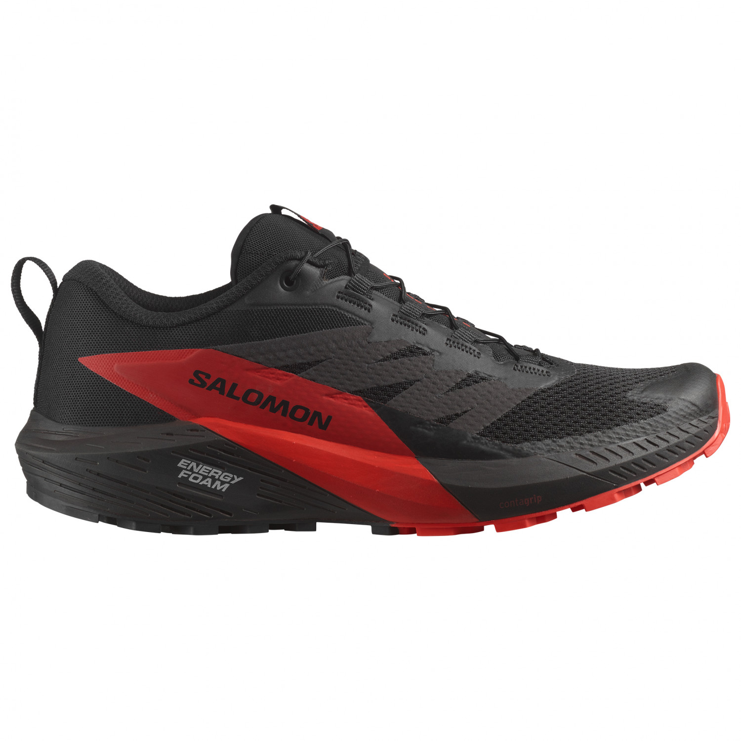 Кроссовки для бега по пересеченной местности Salomon Sense Ride 5, цвет Black/Fiery Red/Black