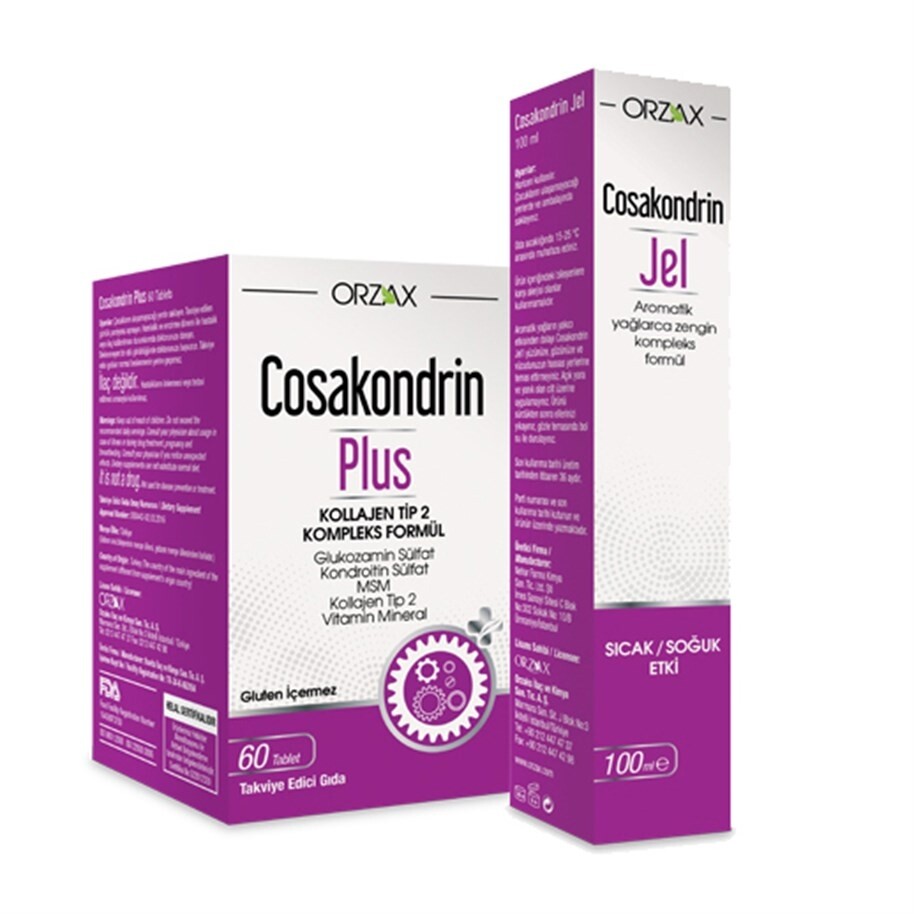 

Orzax Cosakondrin Plus 60 таблеток + гель Cosakondrin 100 мл Подарок