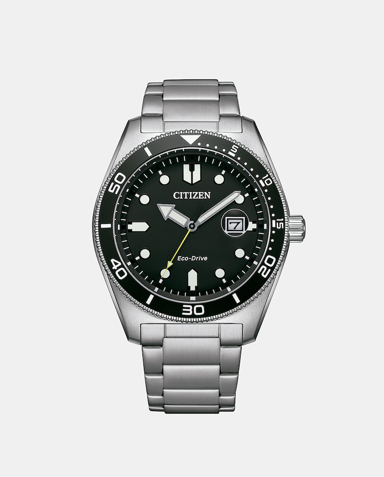цена Off Collection AW1760-81E Eco-Drive стальные мужские часы Citizen, серебро
