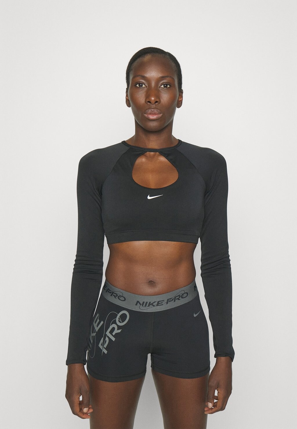 

Рубашка с длинным рукавом Nike, черно-белый