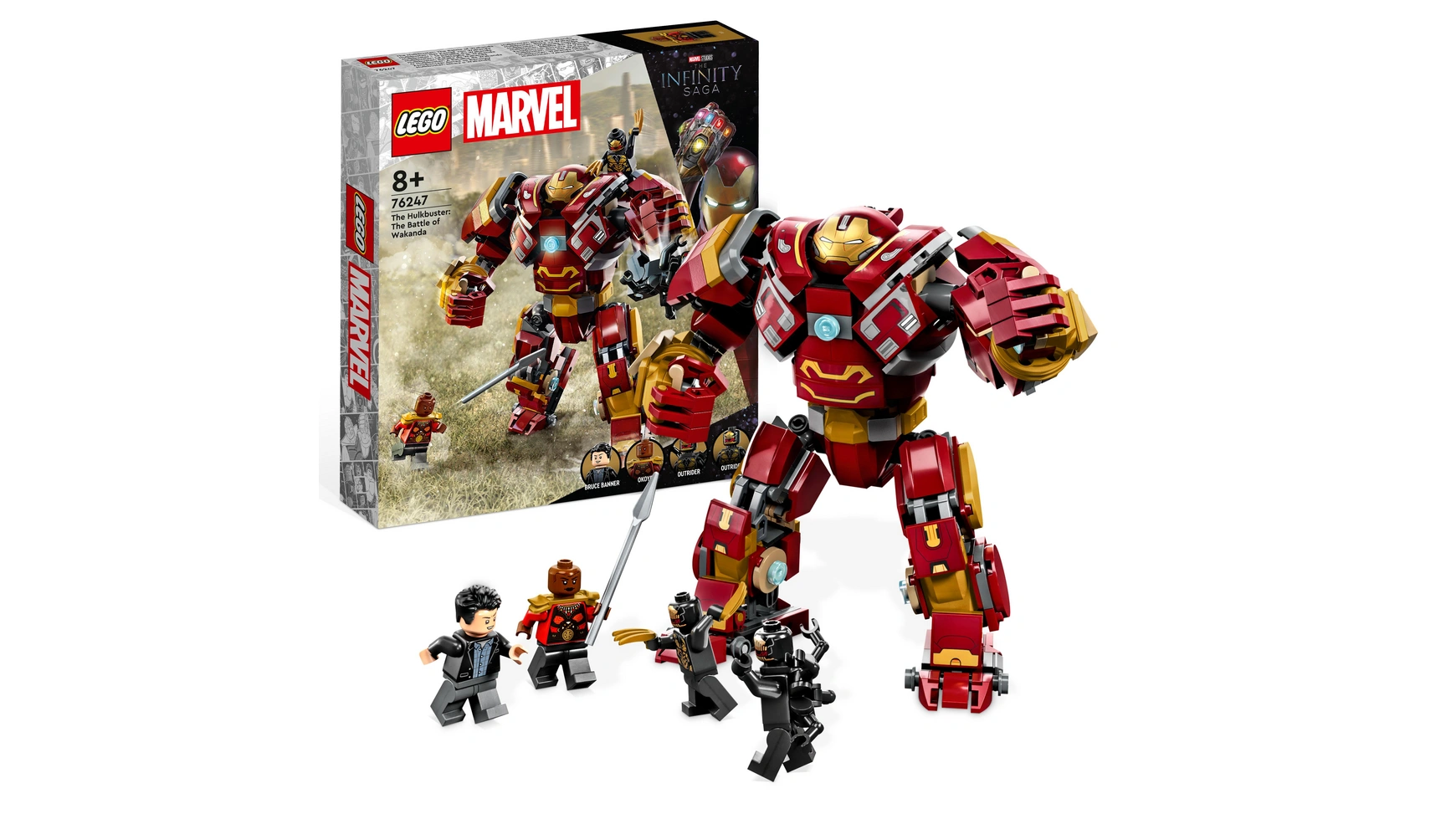 Lego Marvel Фигурка Халкбастер: Битва за Ваканду lego marvel the hulkbuster битва за ваканду 76247 набор строительных игрушек lego