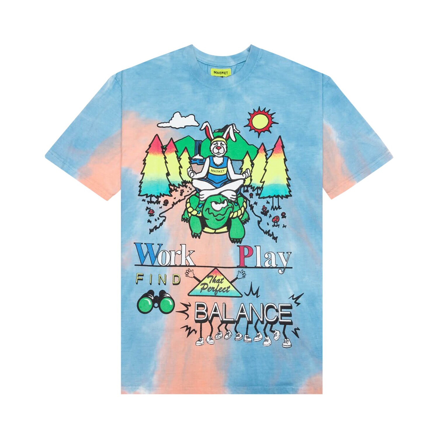 

Футболка с короткими рукавами Market Work Life Balance Tie Dye