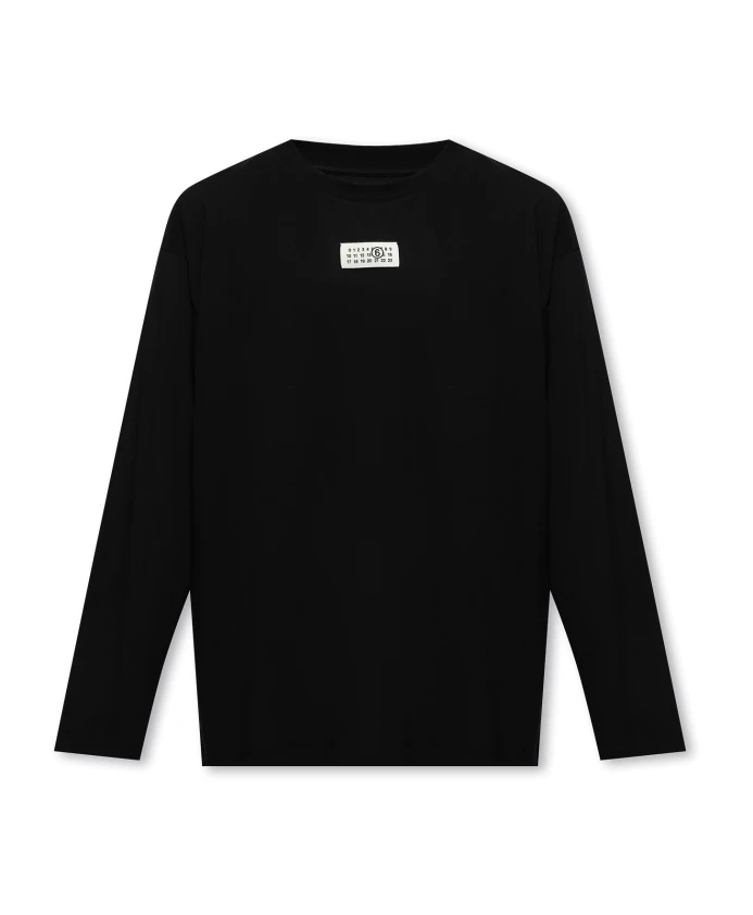 

Футболка с длинным рукавом Mm6 Maison Margiela, черный
