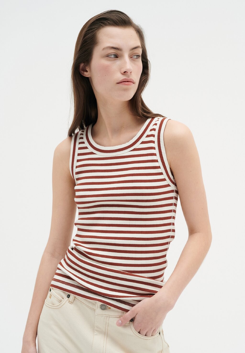 

Топ DAGNA STRIPED TANK InWear, цвет cherry mahogany stripe